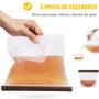 Imagem de Kit 3 sacos transparentes m silicone para alimento 1 l freezer - microondas
