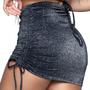 Imagem de Kit 3 Saias Lurex Vekyo Brilho Com Regulagem Lateral Moda Casual