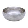 Imagem de Kit 3 Saladeiras Tigela Bowl Inox Martelado 25Cm 3,5L