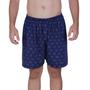 Imagem de Kit 3 Samba Canção Masculino Estampada Short de Dormir - KIT 3 SAMBA CANÇÃO VINHO PRETO MARINHO