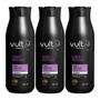 Imagem de Kit 3 Shampoo Cabelos Lisos Anti Frizz Liso Profundo 350ml Vult