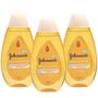 Imagem de Kit 3 Shampoo Infantil Johnsons Baby Gold - 200ml