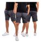 Imagem de Kit 3 Short Bermuda  Masculina Helanca Treino Academia