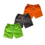 Imagem de Kit 3 Short Masculino Mauricinho Neon Bermuda Tactel Liso