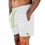 Imagem de Kit 3 Short Praia Masculino Branco Mauricinho Coroa e Cordão Neon