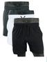 Imagem de KIT 3 Shorts/Bermudas masculino tactel com elastano moda praia academia futbal secagen rapido