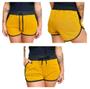 Imagem de Kit 3 shorts feminino adulto com bolso lateral cintura ajustada modelo 2021 m