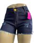 Imagem de Kit 3 Shorts Jeans Feminino Cintura Alta Hot Pant Lycra