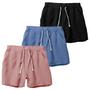 Imagem de Kit 3 Shorts Linho De Qualidade Premium Bermuda Masculina Moda Praia Luxo