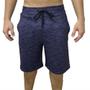 Imagem de Kit 3 Shorts Moletom Masculina - Azul Marinho, Cinza Claro e Azul Royal