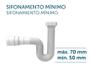 Imagem de Kit 3 sifao extensivo universal pia lavatorio extra longo 2m branco blukit