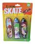Imagem de Kit 3 Skate De Dedo