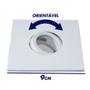 Imagem de kit 3 spot embutir rente alumínio orientável p/ Lâmpada mini dicróica GU10 st072