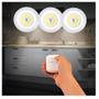 Imagem de Kit 3 Spot Lampadas Luminaria Led Controle Sem Fio Remoto