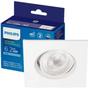 Imagem de Kit 3 Spot Led Philips Quadrado Embutir 6.2w Luz Branca 6500K