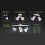 Imagem de Kit 3 Spot Trilho Octa Plus Branco 2xE27 - Startec
