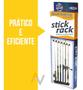 Imagem de Kit 3 Suporte de Parede Organizador P/ 18 Varas de Pescar Stick Rack Cardume