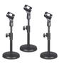Imagem de KIT 3 Suporte Pedestal Mesa Tripé P/ Microfones Base de Mesa