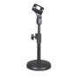 Imagem de KIT 3 Suporte Pedestal Mesa Tripé P/ Microfones Base de Mesa