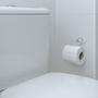 Imagem de Kit 3 Suporte Porta Papel Higiênico Papeleiras Astra com Tampa Acrílico Resistente Melhor Fixação Parafusos e Buchas