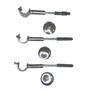 Imagem de Kit 3 suporte simples comum 19mm para varão simples - várias cores