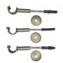 Imagem de Kit 3 suporte simples comum 19mm para varão simples - várias cores