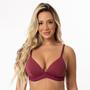 Imagem de Kit 3 Sutiã Bojo Soft Microfibra Super Macio Sem Aro Elástico Anatômico Lingerie Confortável