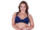 Imagem de Kit 3 Sutiã Plus Size Fecho Frontal Alça Reforçada - c6 KIT 3 SUTIÃS NADADOR BRANCO VINHO MARINHO
