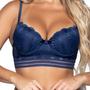 Imagem de Kit 3 Sutiãs Lingerie Vekyo Com Bojo Renda E Elástico Roupa Íntima