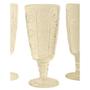 Imagem de Kit 3 Taças de Vidro Transparente Para Vinho, Champagne, Coquetéis e Sucos Luxo Resistente 250ml Útil Bazar