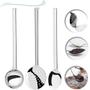 Imagem de KIT - 3 TALHERES Colher/Escumadeira/Concha + 3 PENEIRAS INOX