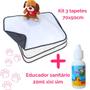 Imagem de Kit 3 Tapetes Higiênicos para Cães Laváveis Alta Absorção - Medida G 70x50cm - Tapete Sanitário para Cães e Gatos