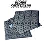 Imagem de Kit 3 Tapetes Para Cozinha Sala Fácil Limpeza Design Geométrico