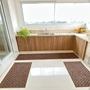 Imagem de Kit 3 Tapetes Para Cozinha Sala Fácil Limpeza Quadriculado