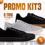 Imagem de Kit 3 Tenis Masculino Sapatenis Casual Macio Leve Conforto