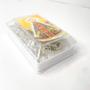 Imagem de Kit 3 Terços missanga hexagonal religioso Nossa Senhora Aparecida prata devoção caixinha transparente