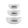 Imagem de Kit 3 Tigelas Bowl 500ml, 700ml e 1150ml Melamina Cumbuca