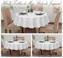 Imagem de Kit 3 Toalhas De Mesa Luxo Redonda 4 Lugares Sala Jantar Jacquard