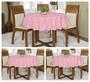 Imagem de Kit 3 Toalhas De Mesa Oxford Redonda 4 lugares 1,45m Várias Cores Buffet