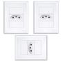 Imagem de Kit 3 Tomadas Simples 4x2 10A Evidence Branco Fame 3742