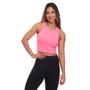 Imagem de Kit 3 Top Cropped Regata Canelado Mulher Lisa Blusa Blusinha Básica Treino Academia