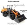Imagem de Kit 3 Trator em Miniatura Case 580N e Magnun 340 Agriculture e Construct 721E