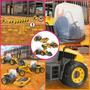 Imagem de Kit 3 Tratores Escavadeira Miniatura Brinquedo Infantil Grandes 50cm