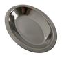 Imagem de Kit 3 Travessa Oval Funda Aço Inox Bandeja Baixela 23cm Servir Porções Arroz Restaurante