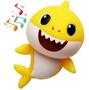 Imagem de Kit 3 tubarões baby shark vinil   musical 10 cm cada