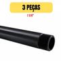 Imagem de Kit 3 tubo eletroduto pvc antichama 1 1/4 x 1 metro