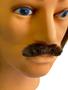 Imagem de Kit 3 un bigode falso adesivo castanho de pelucia Fantasia