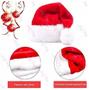 Imagem de Kit 3 Un Gorro Touca De Papai Noel Veludo Com Nota Fiscal
