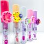 Imagem de Kit 3 unidades de lip gloss labial aneis donuts coloridos removível
