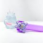 Imagem de Kit 3 unidades de lip gloss labial formato patinha com glitter pingente urso Palito brilhoso